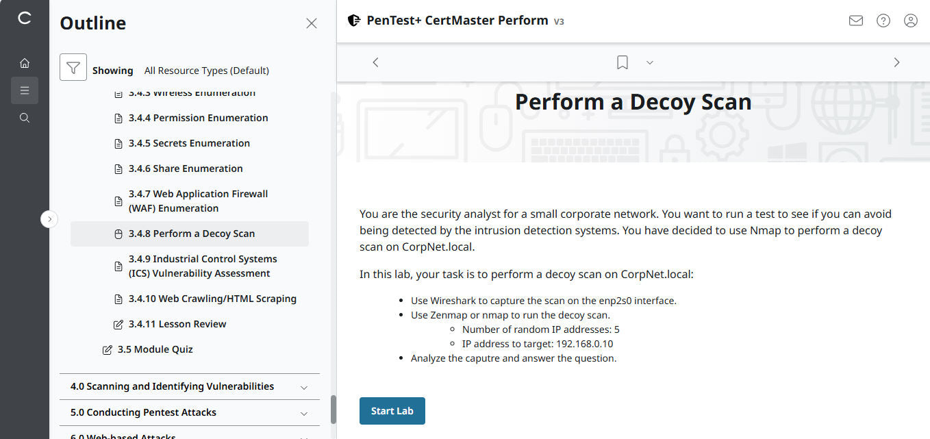 CompTIA PenTest+ CertMaster Perform  PT0-003 (V3)